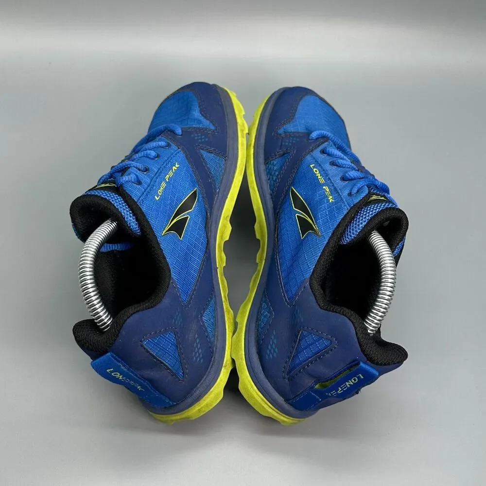 Altra Lone Peak Kids Boys 4 Blue Running Athletic Shoes Lace Up Low Sneakers_5